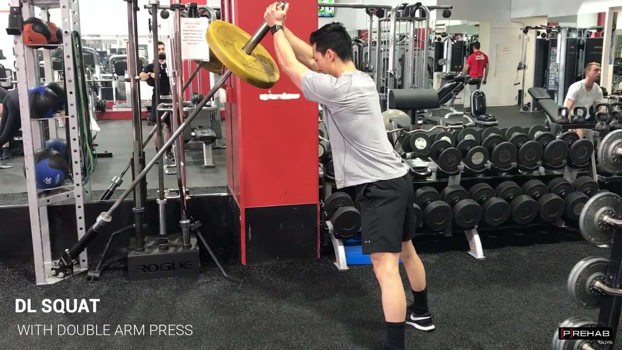 Full Body Landmine Shoulder Press Variations - [P]rehab