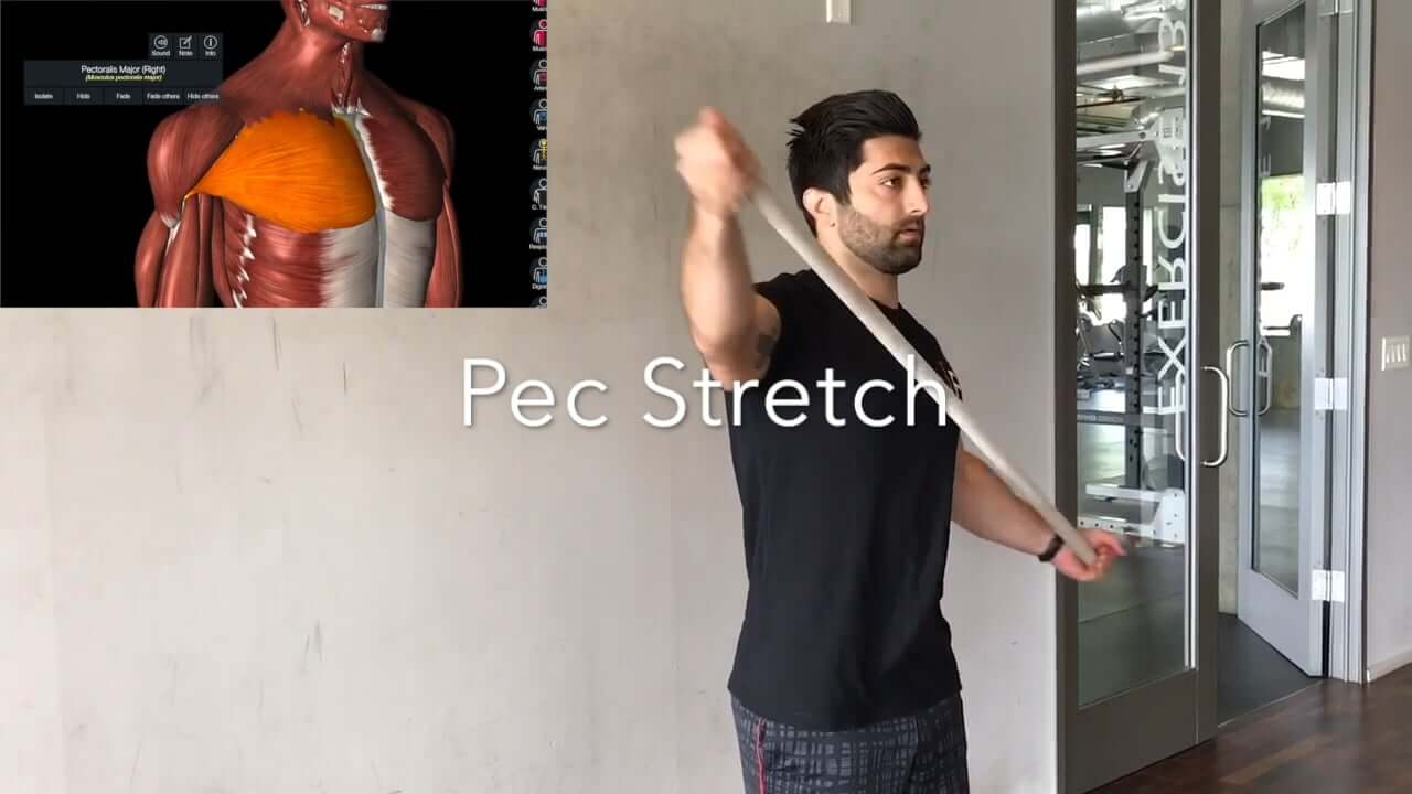 Dowel Chest Stretch - [𝗣]𝗥𝗲𝗵𝗮𝗯