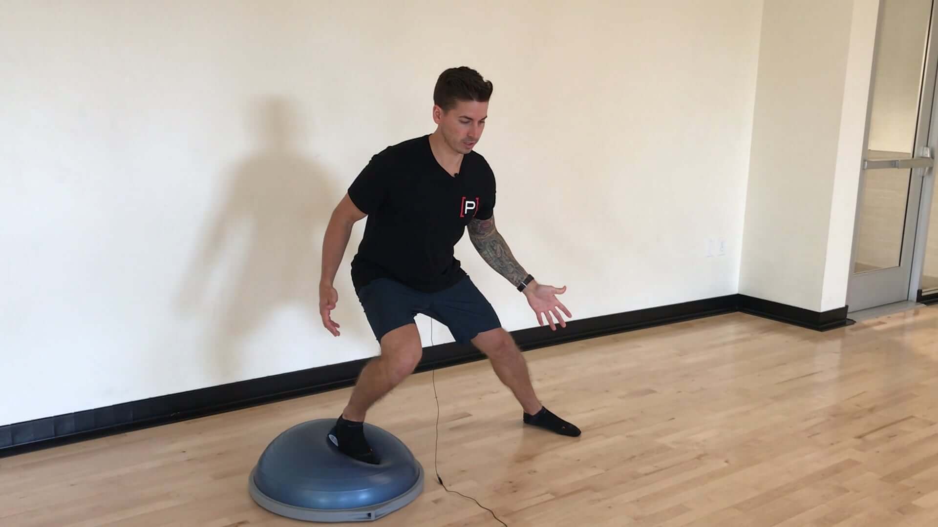Lateral Lunge With Bosu - [P]rehab