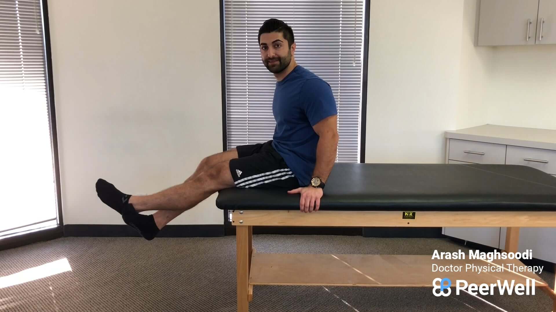 Seated Knee Flexion PROM Off Table - [𝗣]𝗥𝗲𝗵𝗮𝗯