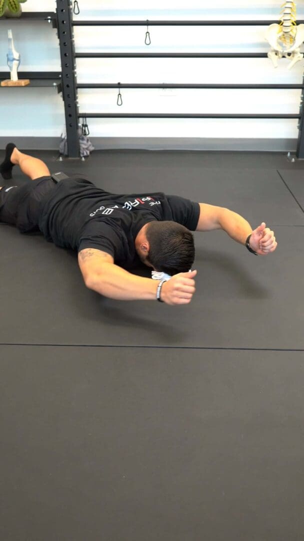 Prone Overhead Press P Rehab