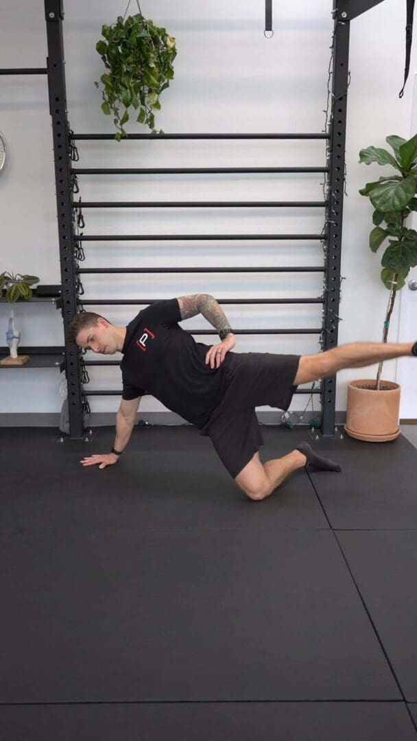 Tall Side Plank - On Knees, Hip Abduction - [P]rehab