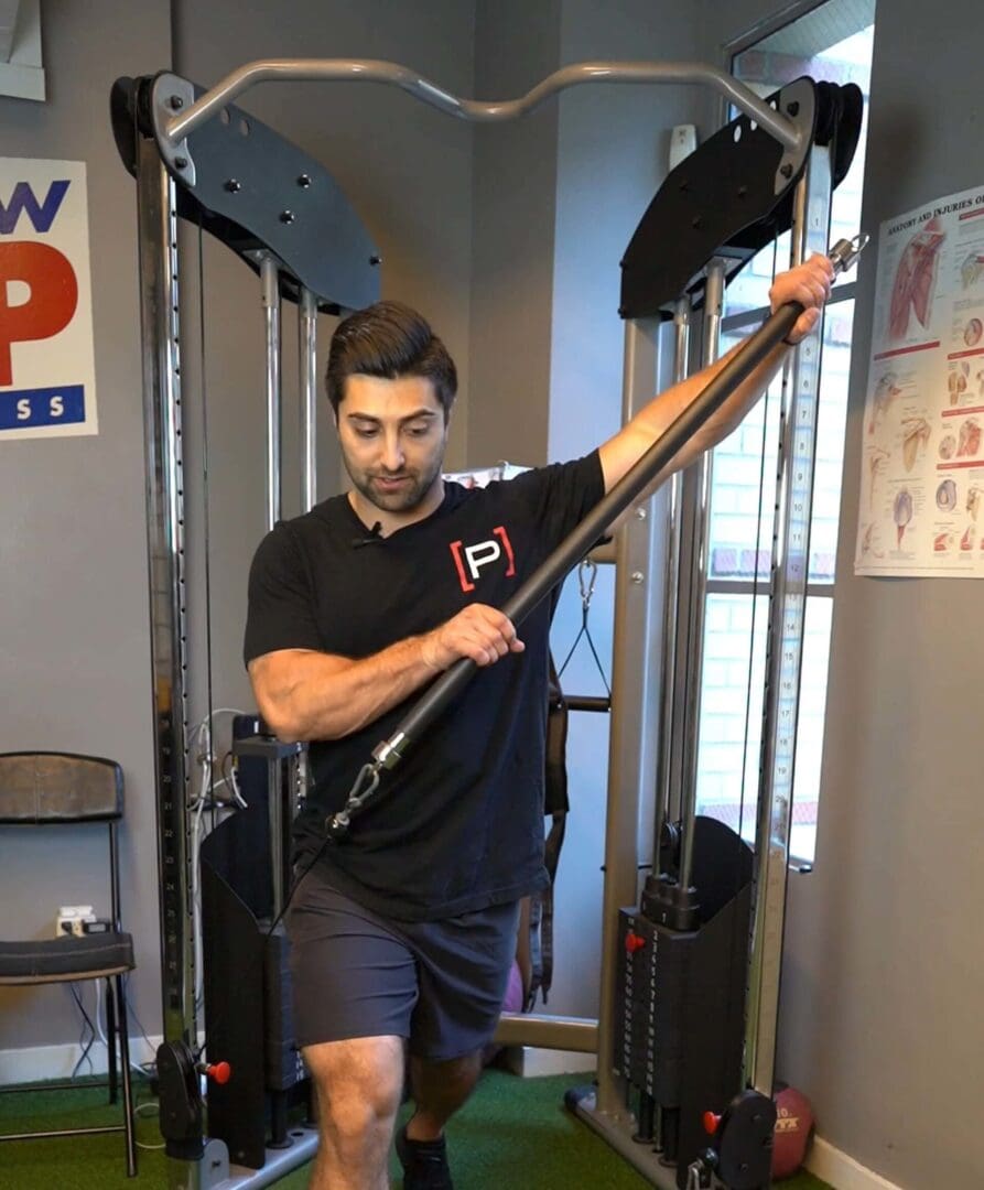 Split Stance Lift - Bar - [P]rehab