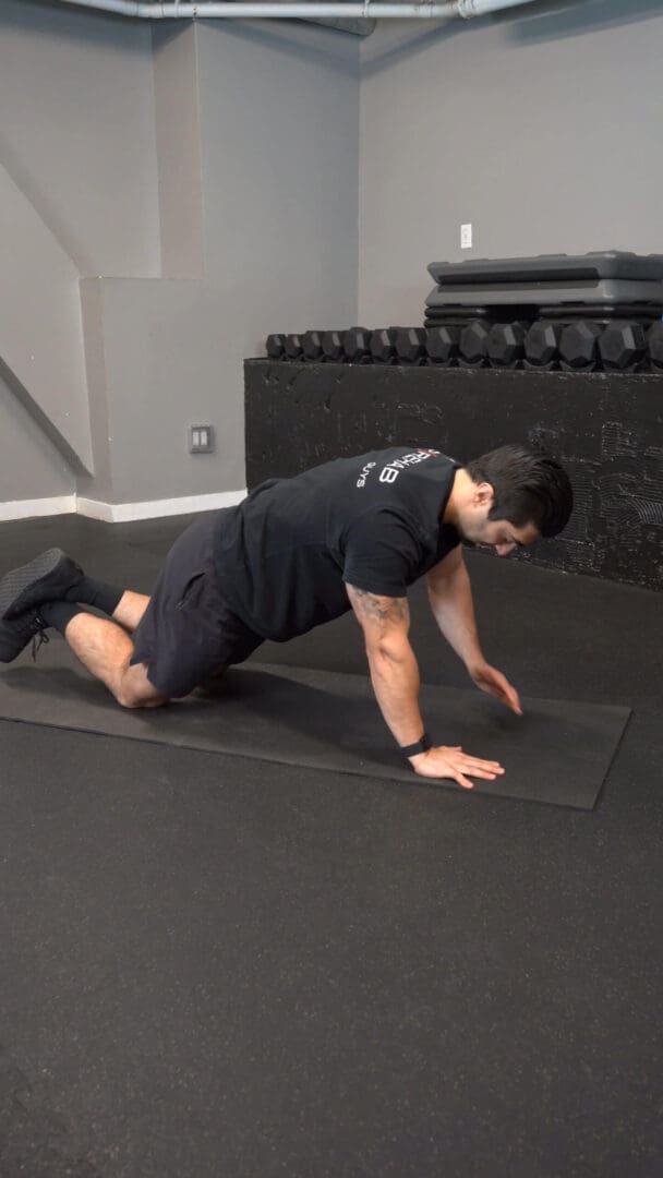 Tall Plank Shoulder Tap - On Knee - [P]rehab