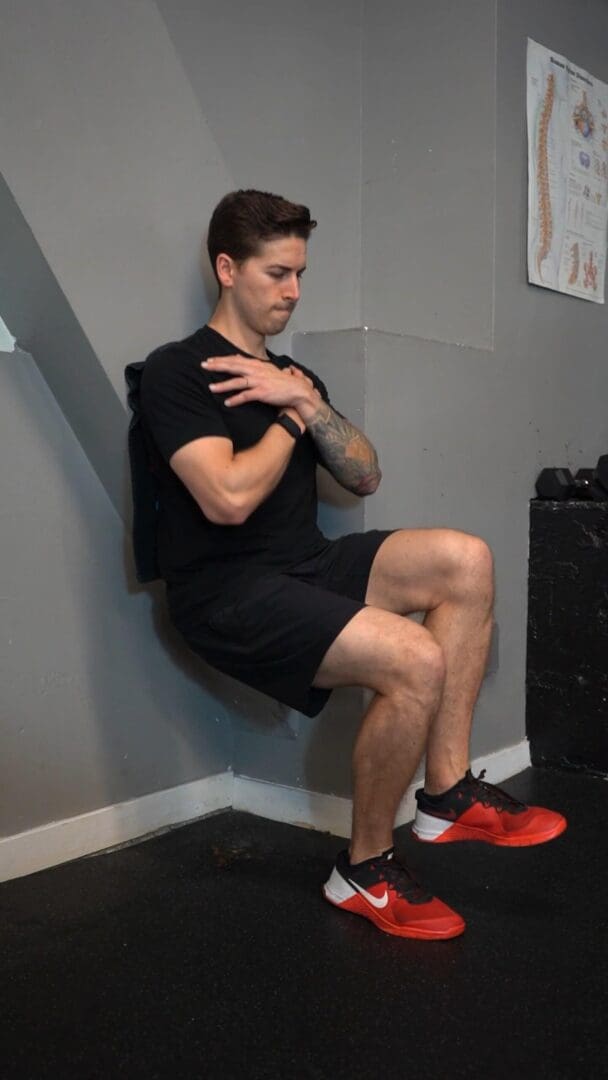 Wall Squat - Single Leg - [P]rehab