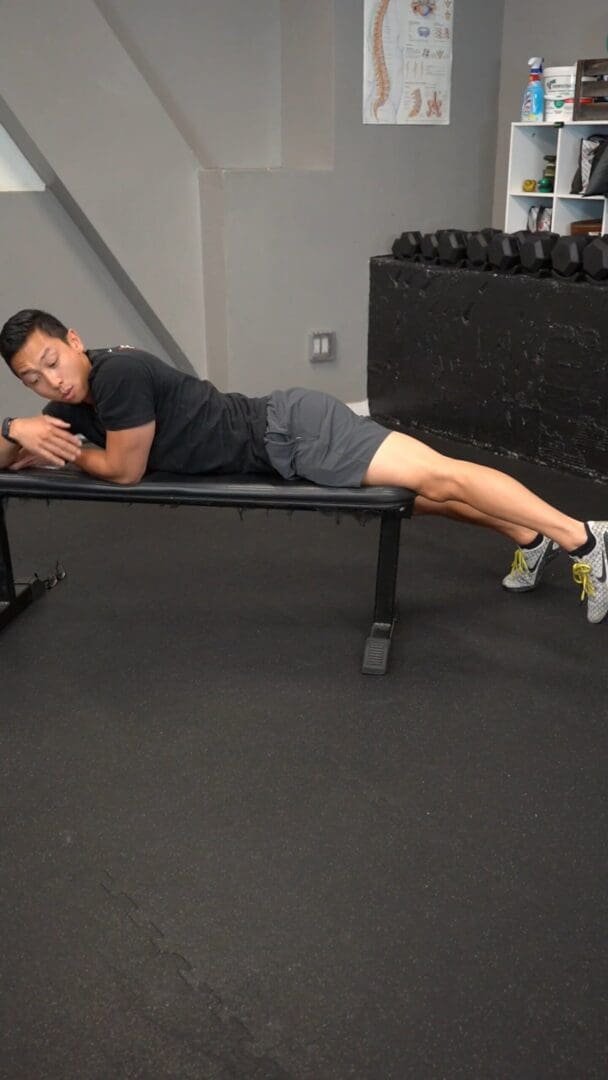 Prone Knee Extension PROM Hang [P]rehab