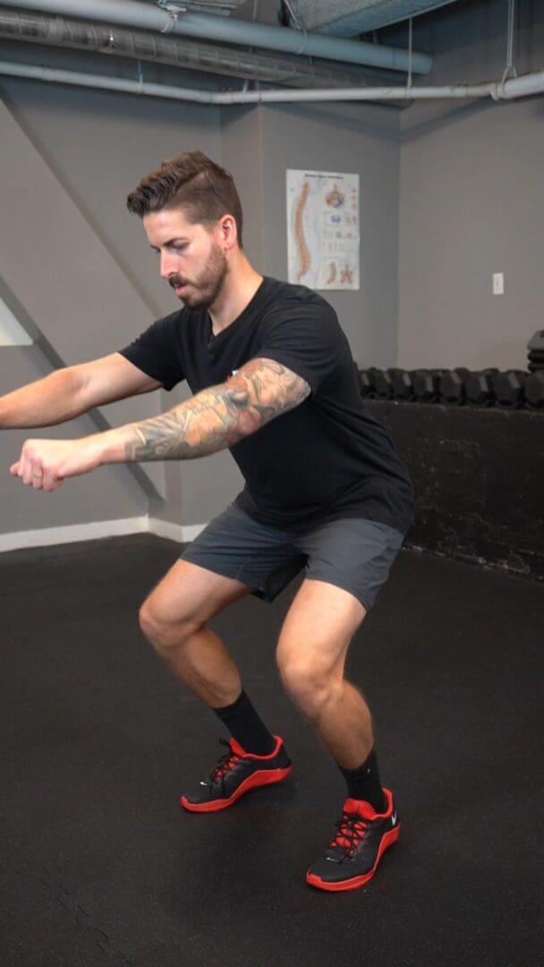 Squat Hold Heel Raise P Rehab