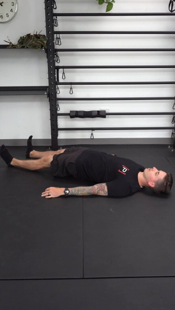Supine Heel Dig Knees Straight [P]rehab