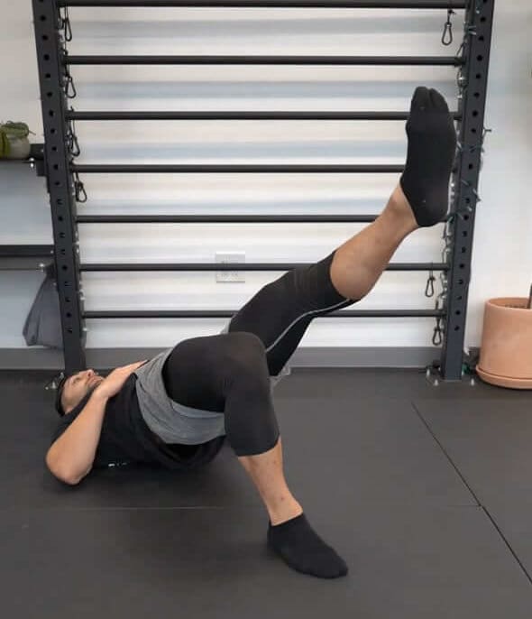 Single Leg Bridge - Leg Straight - [P]rehab