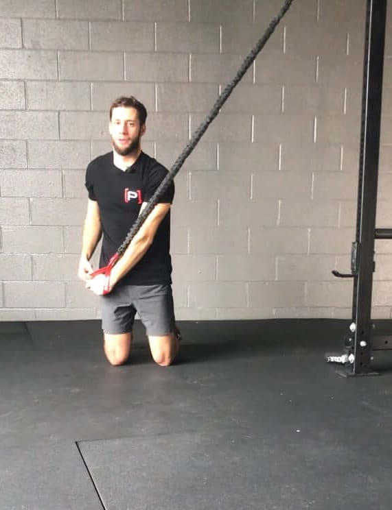 Tall Kneeling Chop - Band - [P]rehab