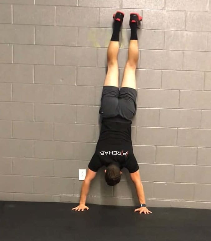 Handstand Push Up Wall Facing [P]rehab
